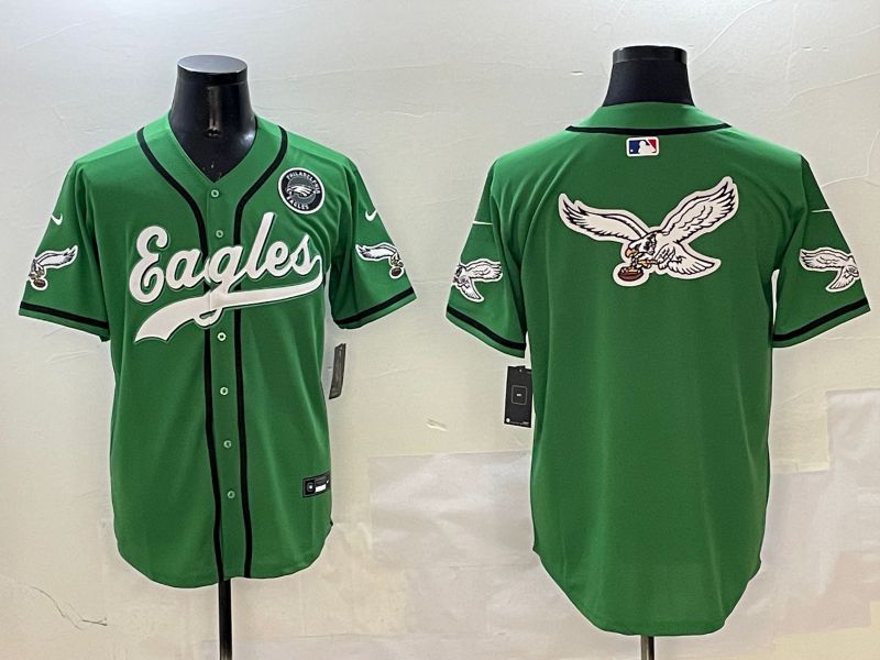 Men Philadelphia Eagles Blank Green three generations Jointly Name 2025 Nike Limited NFL Jersey style 16->philadelphia eagles->NFL Jersey